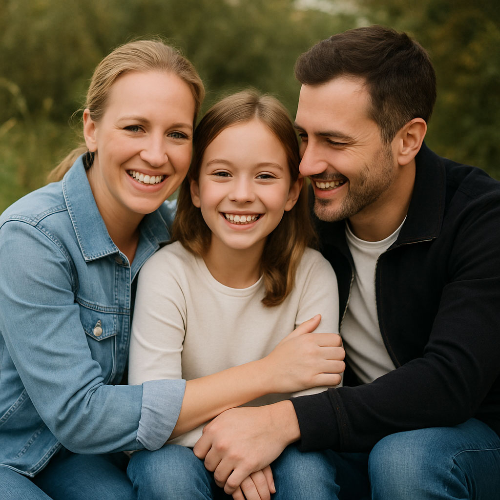 Glückliche Familie - Versicherungsschutz für die wichtigsten Menschen